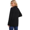 imageMoss Rose Womens Classic Sweaters Cardigan Long Sleeve Knit Coat Outwear with Pocket Available in Plus SizeBlack