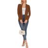 imageMoss Rose Womens Classic Sweaters Cardigan Long Sleeve Knit Coat Outwear with Pocket Available in Plus SizeCoffee