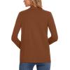 imageMoss Rose Womens Classic Sweaters Cardigan Long Sleeve Knit Coat Outwear with Pocket Available in Plus SizeCoffee