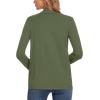 imageMoss Rose Womens Classic Sweaters Cardigan Long Sleeve Knit Coat Outwear with Pocket Available in Plus SizeGreen