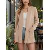 imageMoss Rose Womens Classic Sweaters Cardigan Long Sleeve Knit Coat Outwear with Pocket Available in Plus SizeKhaki