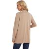 imageMoss Rose Womens Classic Sweaters Cardigan Long Sleeve Knit Coat Outwear with Pocket Available in Plus SizeKhaki