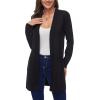 imageMoss Rose Womens Classic Sweaters Cardigan Long Sleeve Knit Coat Outwear with Pocket Available in Plus SizeZ Blacklong Sleeve