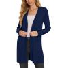 imageMoss Rose Womens Classic Sweaters Cardigan Long Sleeve Knit Coat Outwear with Pocket Available in Plus SizeZ Navy