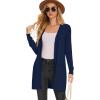 imageMoss Rose Womens Classic Sweaters Cardigan Long Sleeve Knit Coat Outwear with Pocket Available in Plus SizeZ Navy
