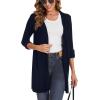 imageMoss Rose Womens Classic Sweaters Cardigan Long Sleeve Knit Coat Outwear with Pocket Available in Plus SizeZ Navy Blue