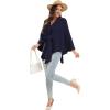 imageMoss Rose Womens Elegant Shawl Wraps Soft Open Front Poncho Sweater for Spring Fall WinterAnavy