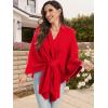 imageMoss Rose Womens Elegant Shawl Wraps Soft Open Front Poncho Sweater for Spring Fall WinterAred