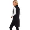 imageMoss Rose Womens Long Knit Cardigan Vest Casual Sleeveless Open Front Draped Duster Vest Available in Plus SizeBlack