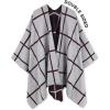 imageMoss Rose Womens Shawl Wrap Poncho Ruana Cape Open Front Cardigan Shawls for Fall WinterA Wine and White