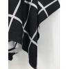 imageMoss Rose Womens Shawl Wrap Poncho Ruana Cape Open Front Cardigan Shawls for Fall WinterAz Black and White