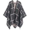 imageMoss Rose Womens Shawl Wrap Poncho Ruana Cape Open Front Cardigan Shawls for Fall WinterAz Gray and Khaki