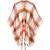 imageMoss Rose Womens Shawl Wrap Poncho Ruana Cape Open Front Cardigan Shawls for Fall WinterB Tangerine