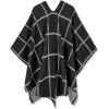 imageMoss Rose Womens Shawl Wrap Poncho Ruana Cape Open Front Cardigan Shawls for Fall WinterBlack Plaid