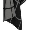 imageMoss Rose Womens Shawl Wrap Poncho Ruana Cape Open Front Cardigan Shawls for Fall WinterBlack Plaid