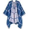 imageMoss Rose Womens Shawl Wrap Poncho Ruana Cape Open Front Cardigan Shawls for Fall WinterBlue Plaid