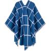 imageMoss Rose Womens Shawl Wrap Poncho Ruana Cape Open Front Cardigan Shawls for Fall WinterBlue Plaid
