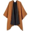 imageMoss Rose Womens Shawl Wrap Poncho Ruana Cape Open Front Cardigan Shawls for Fall WinterCamel