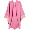 imageMoss Rose Womens Shawl Wrap Poncho Ruana Cape Open Front Cardigan Shawls for Fall WinterRosepink