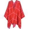 imageMoss Rose Womens Shawl Wrap Poncho Ruana Cape Open Front Cardigan Shawls for Fall WinterRosered