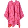 imageMoss Rose Womens Shawl Wrap Poncho Ruana Cape Open Front Cardigan Shawls for Fall WinterRosered