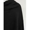 imageMoss Rose Womens Shawl Wrap Poncho Ruana Cape Open Front Cardigan Shawls for Fall WinterZscarf Black