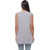 imageMoss Rose Womens Sleeveless Cardigan Vest Draped Open Front Cardigans Asymmetric HemGrey