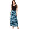 imageMoss Rose Womens Summer Dress Sleeveless Maxi Dresses Empire Waist Floral Print Casual Long DressBlackblue