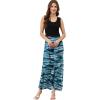 imageMoss Rose Womens Summer Dress Sleeveless Maxi Dresses Empire Waist Floral Print Casual Long DressBlackblue