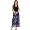imageMoss Rose Womens Summer Dress Sleeveless Maxi Dresses Empire Waist Floral Print Casual Long DressBlackfloral 4