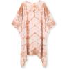 imageMoss Rose Womens Swimsuit Cover up Beach Kaftan for Bathing Suit with Floral PatternA Orange