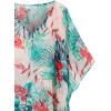imageMoss Rose Womens Swimsuit Cover up Beach Kaftan for Bathing Suit with Floral PatternB Green