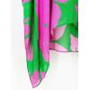 imageMoss Rose Womens Swimsuit Cover up Beach Kaftan for Bathing Suit with Floral PatternB Green Colorful
