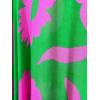 imageMoss Rose Womens Swimsuit Cover up Beach Kaftan for Bathing Suit with Floral PatternB Green Colorful