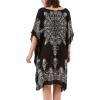 imageMoss Rose Womens Swimsuit Cover up Beach Kaftan for Bathing Suit with Floral PatternC Adeline Black1