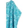 imageMoss Rose Womens Swimsuit Cover up Beach Kaftan for Bathing Suit with Floral PatternE Blue2