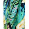 imageMoss Rose Womens Swimsuit Cover up Beach Kaftan for Bathing Suit with Floral PatternE Green Flower