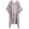 imageMoss Rose Womens Swimsuit Cover up Beach Kaftan for Bathing Suit with Floral PatternE Grey