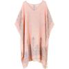 imageMoss Rose Womens Swimsuit Cover up Beach Kaftan for Bathing Suit with Floral PatternE Pink