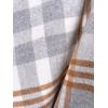 imageMoss Rose Womens Travel Plaid Shawl Wrap Open Front Poncho Cape for Fall WinterA Glacier Grey