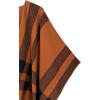 imageMoss Rose Womens Travel Plaid Shawl Wrap Open Front Poncho Cape for Fall WinterB Brown