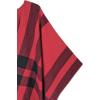 imageMoss Rose Womens Travel Plaid Shawl Wrap Open Front Poncho Cape for Fall WinterB Red2