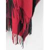 imageMoss Rose Womens Travel Plaid Shawl Wrap Open Front Poncho Cape for Fall WinterB Red2
