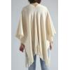 imageMoss Rose Womens Travel Plaid Shawl Wrap Open Front Poncho Cape for Fall WinterE Beige Rivets