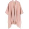 imageMoss Rose Womens Travel Plaid Shawl Wrap Open Front Poncho Cape for Fall WinterE Pink Rivets