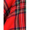 imageMoss Rose Womens Travel Plaid Shawl Wrap Open Front Poncho Cape for Fall WinterZ Plaid Red
