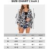 imageWomens Floral Print Puff Sleeve Kimono Cardigan Loose Short Cover Up Casual Blouse Tops