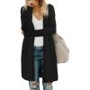 imageMoss Rose Womens Classic Sweaters Cardigan Long Sleeve Knit Coat Outwear with Pocket Available in Plus SizeZ Blacklong Sleeve