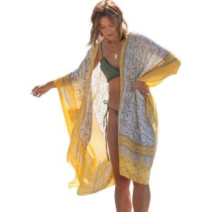imageMoss Rose Women Summer Bikini Kimono Bathing Suit Cover Ups for SwimwearCream