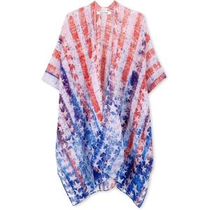 imageMoss Rose Women Summer Bikini Kimono Bathing Suit Cover Ups for SwimwearE American Flag